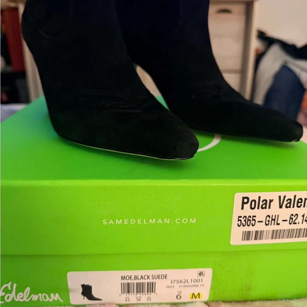 Sam Edelman Black Heeled Boots - Picture 8 of 15